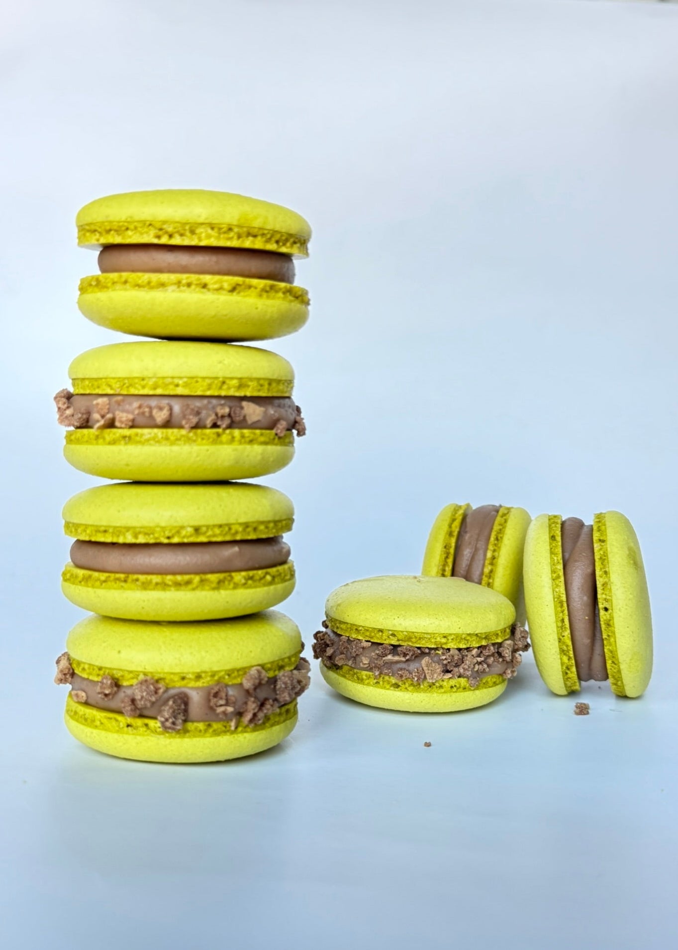 Pistachio Raspberry Macarons