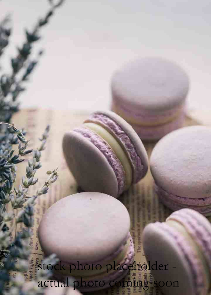 Lavender Blueberry Macarons