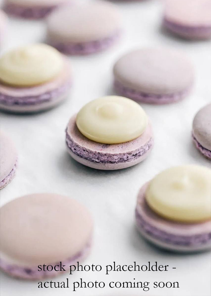 Lavender Blueberry Macarons